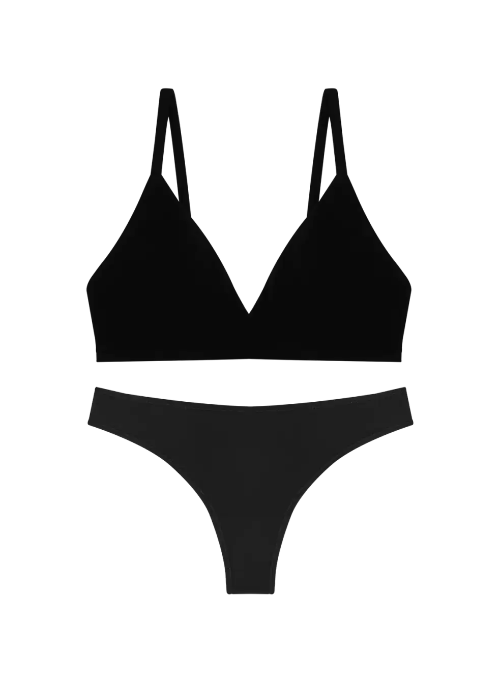 Triangle Bra & Low Profile Thong Set