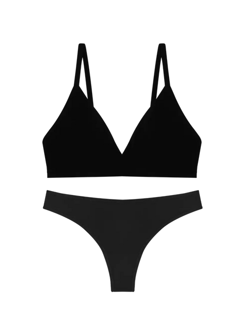 Triangle Bra & Low Profile Thong Set