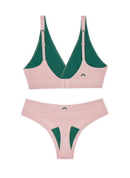 Crossover Bra & Thong Set