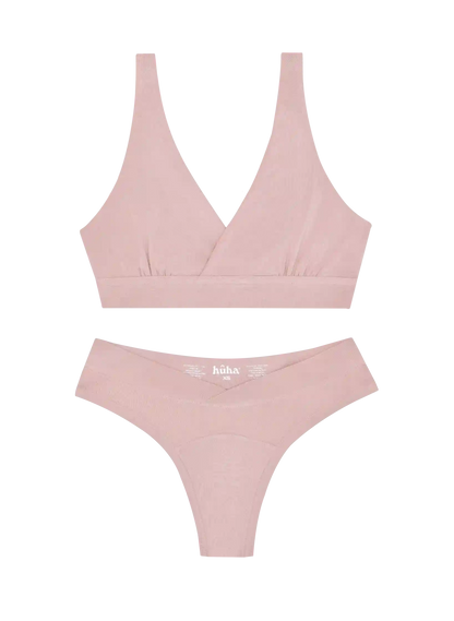 Crossover Bra & Thong Set