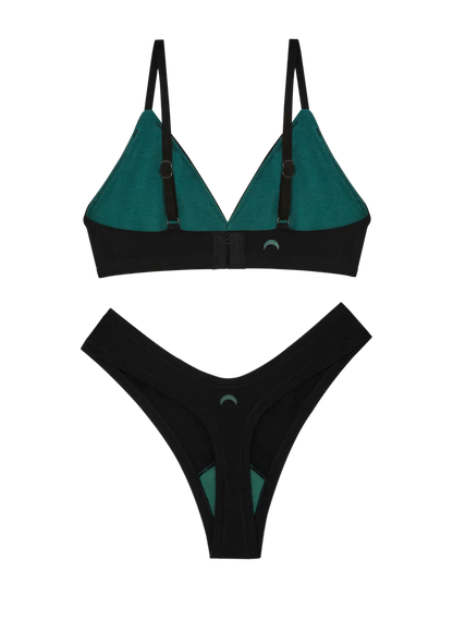 Triangle Bra & Dipped Thong Set