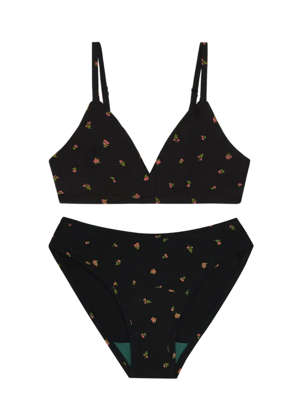 Triangle Bra & Bikini Set